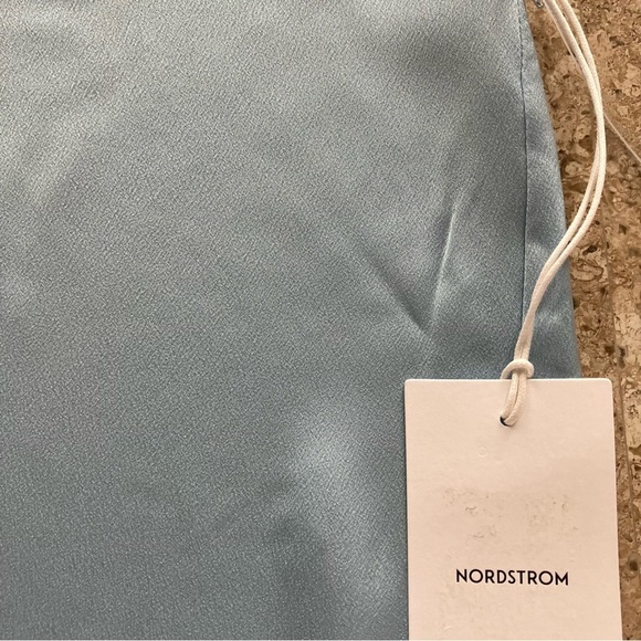 Nordstrom light blue silky dolman top Sz S - Picture 2 of 7